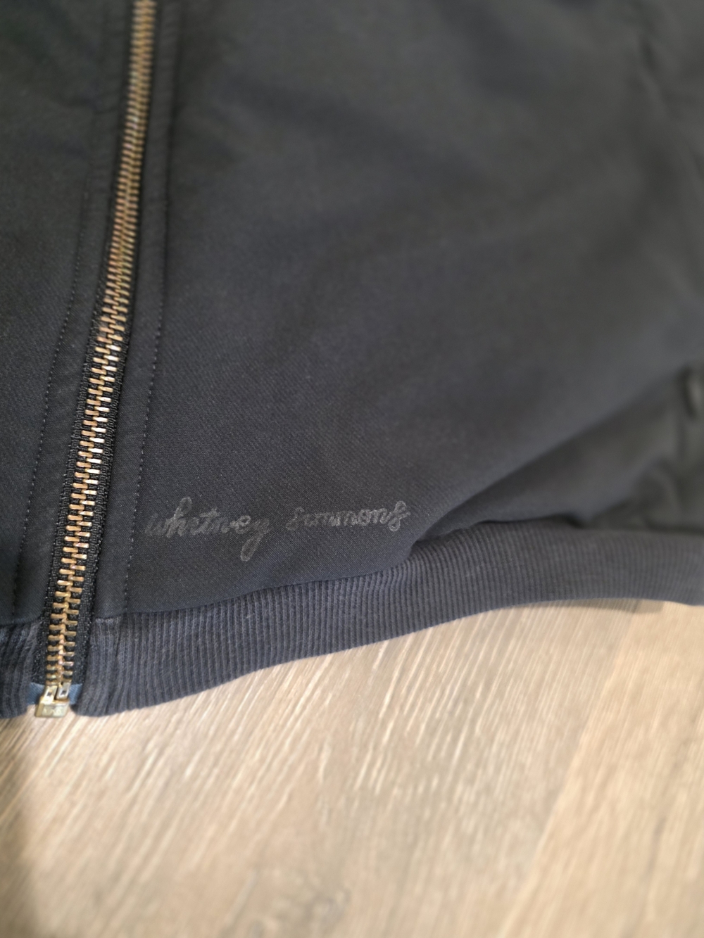 Gymshark x Whitney Simmons Reversible Oversized Bomber Jacket Black Medium - Picture 5 of 7
